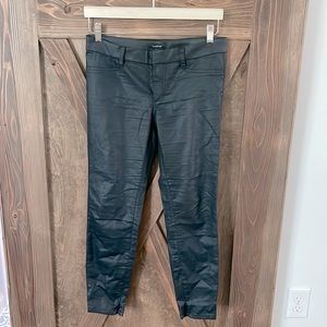 Black Bebe faux leather pants